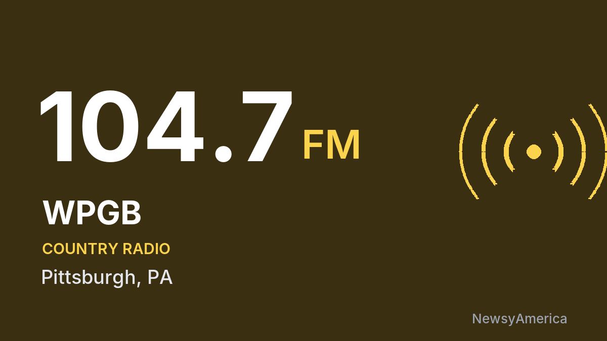 WPGB 104.7 FM – Pittsburgh