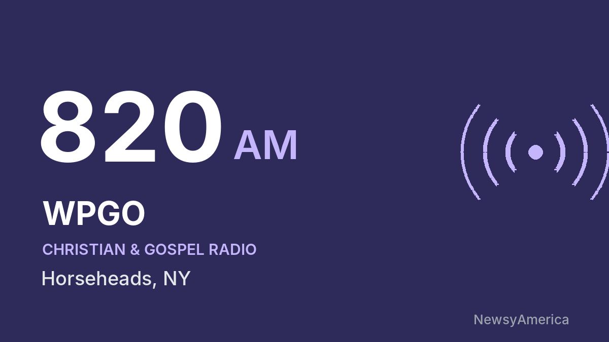 WPGO 820 AM – Horseheads