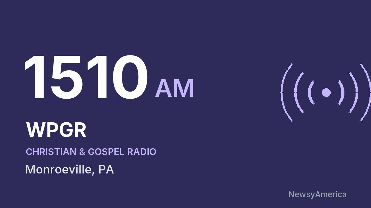 WPGR 1510 AM – Monroeville