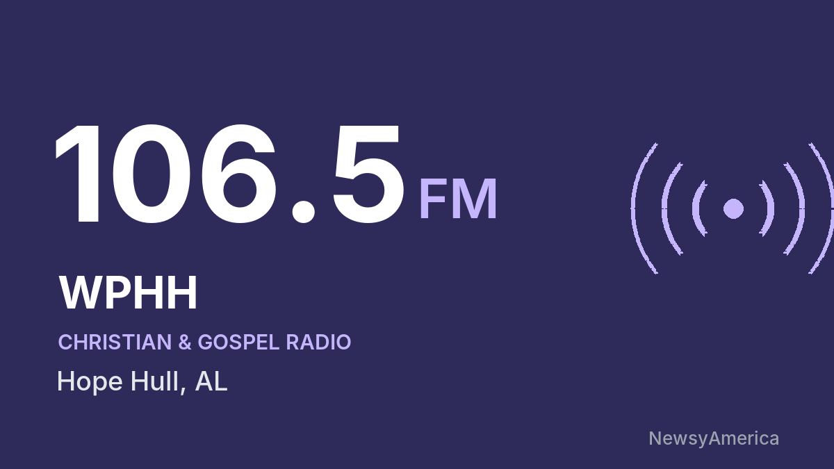 WPHH 106.5 FM – Hope Hull