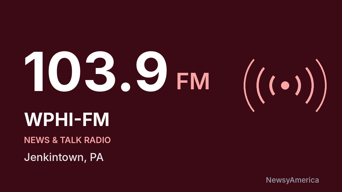 WPHI-FM 103.9 FM – Jenkintown