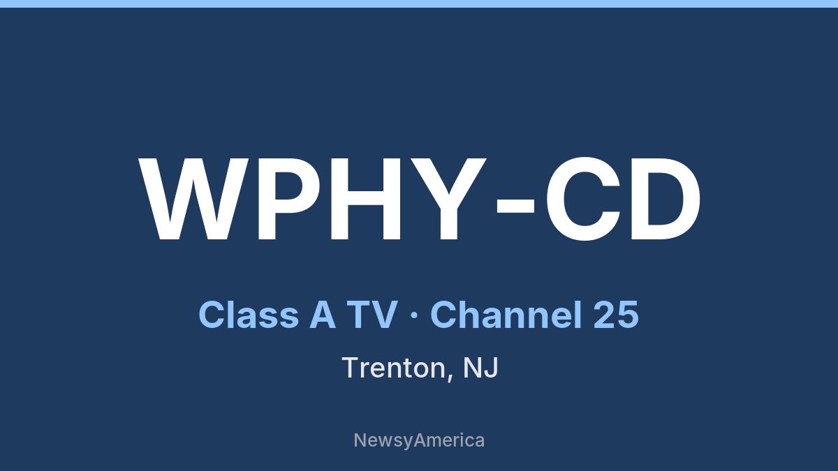 WPHY-CD – Channel 25 Philadelphia