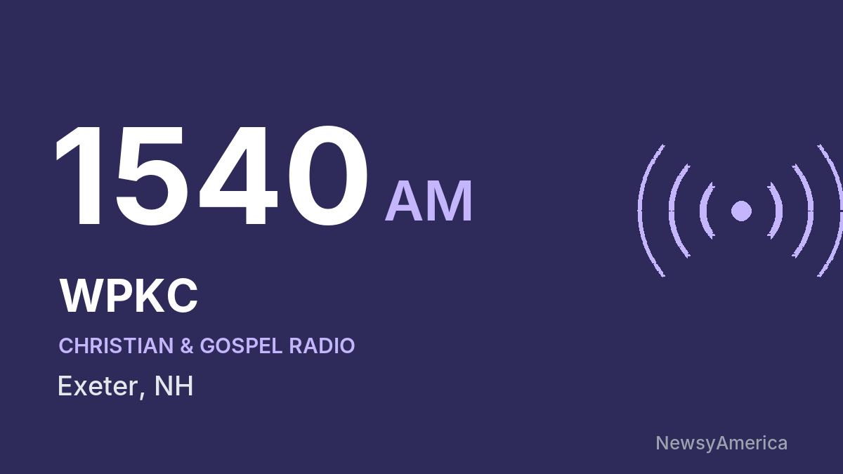 WPKC 1540 AM – Exeter
