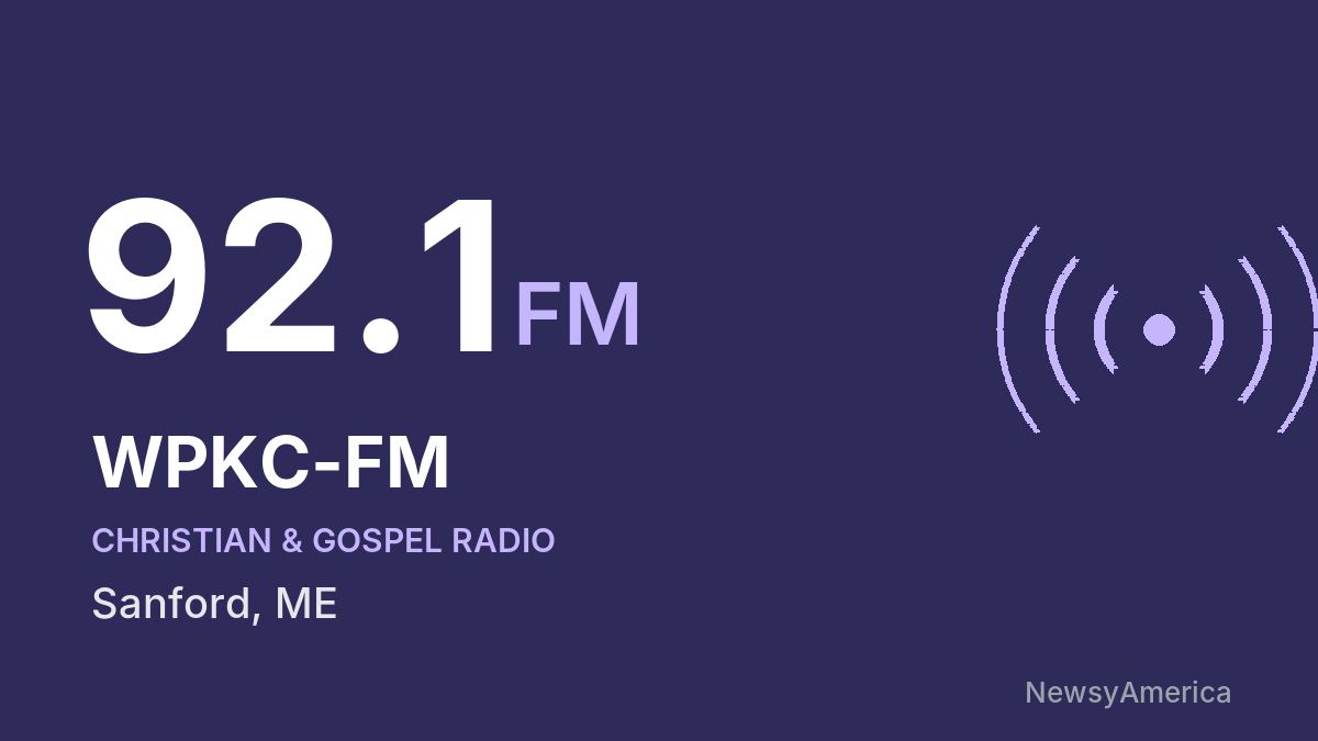 WPKC-FM 92.1 FM – Sanford