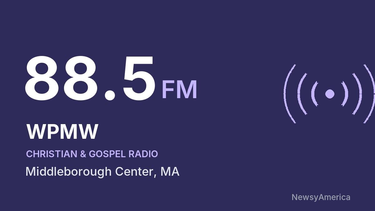 WPMW 88.5 FM – Middleborough Center