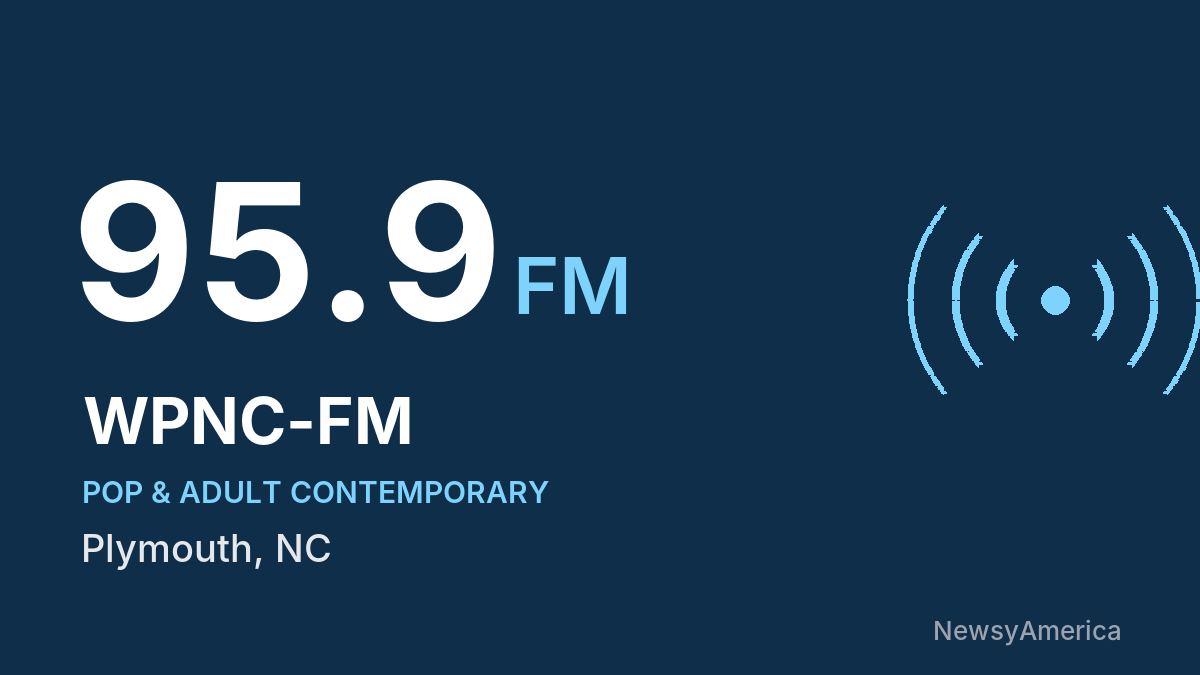 WPNC-FM 95.9 FM – Plymouth