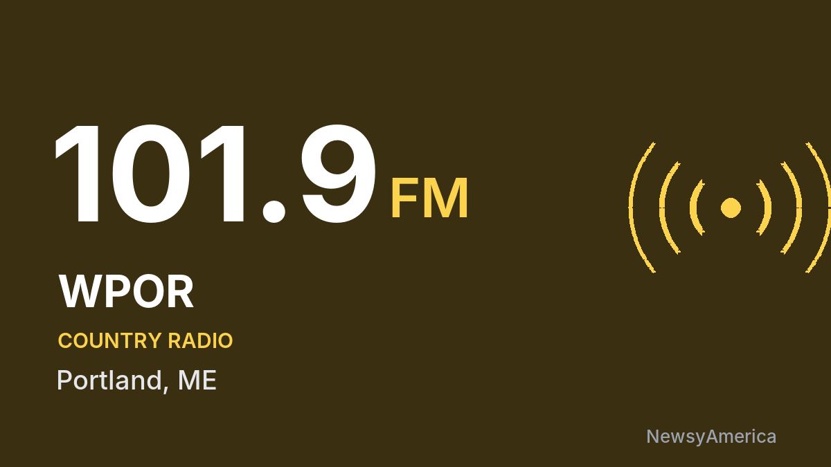 WPOR 101.9 FM – Portland