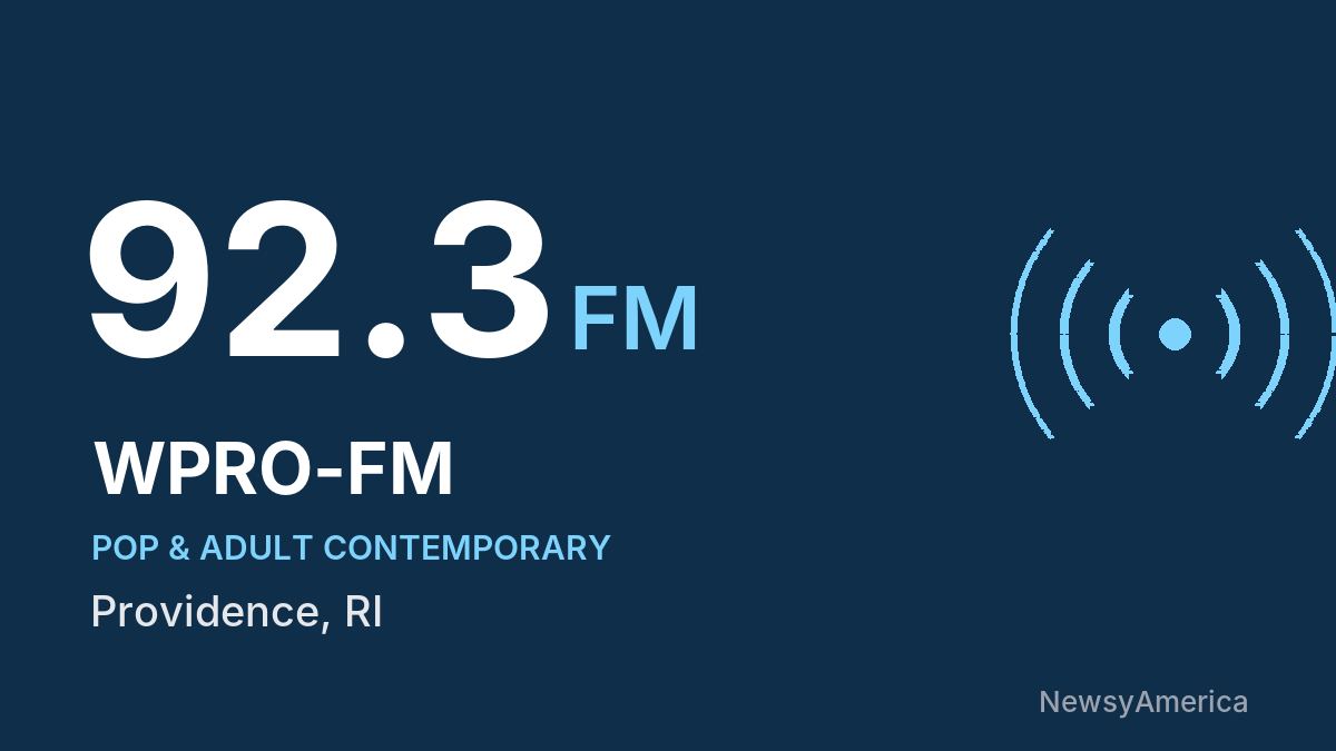 WPRO-FM 92.3 FM – Providence