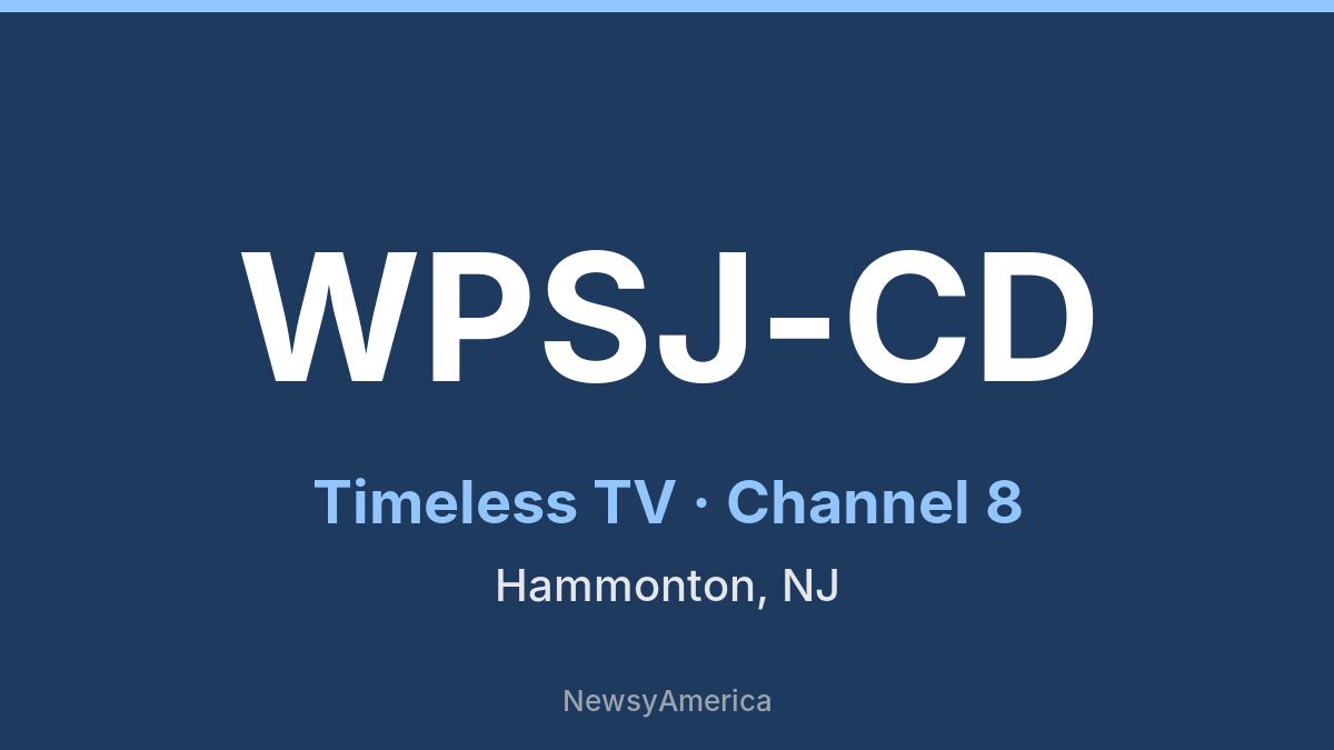 WPSJ-CD – Timeless TV 8 Philadelphia