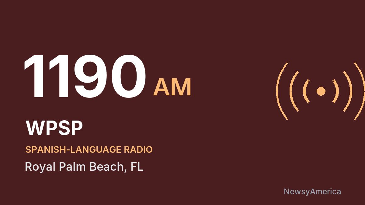 WPSP 1190 AM – Royal Palm Beach