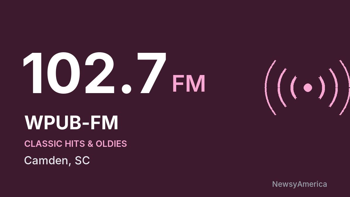 WPUB-FM 102.7 FM – Camden