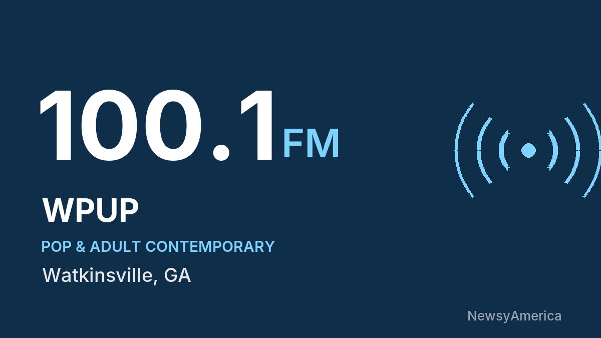 WPUP 100.1 FM – Watkinsville