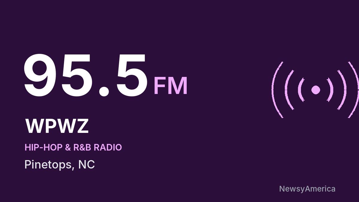 WPWZ 95.5 FM – Pinetops