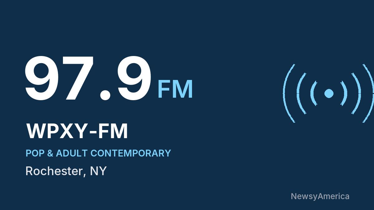 WPXY-FM 97.9 FM – Rochester