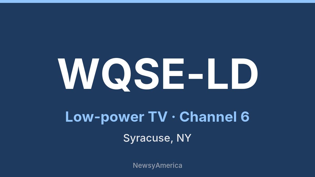 WQSE-LD – Channel 6 Syracuse