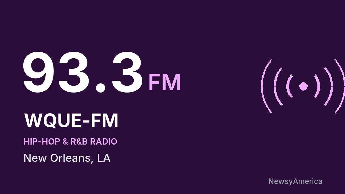 WQUE-FM 93.3 FM – New Orleans