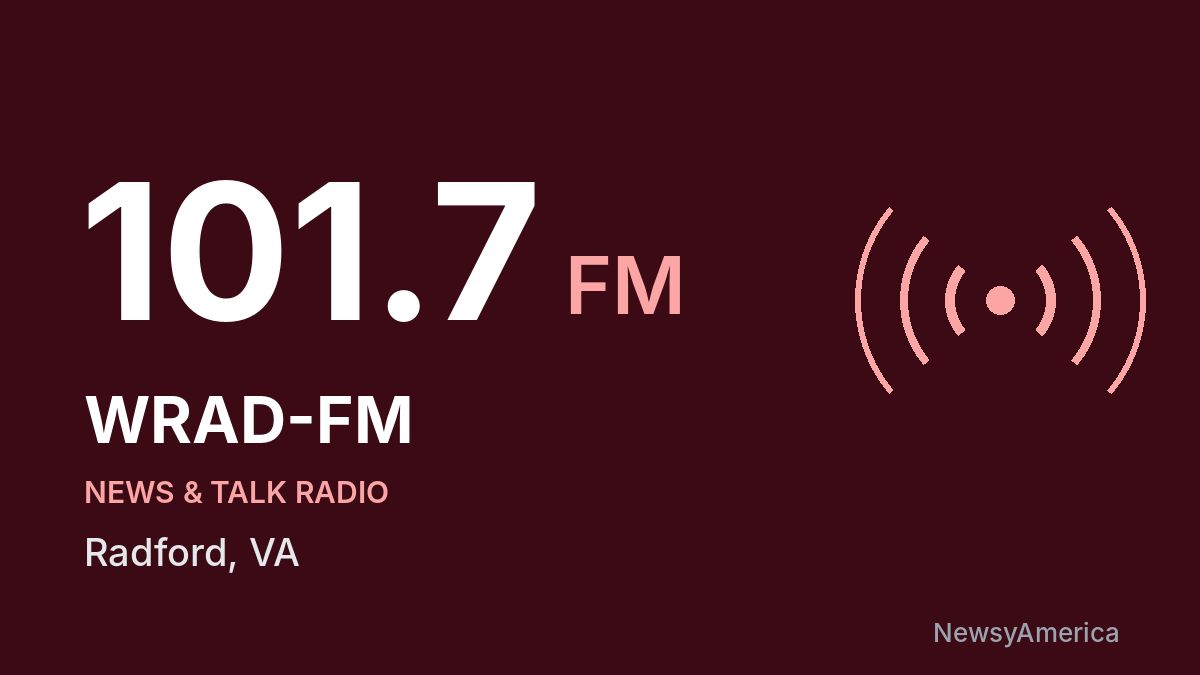 WRAD-FM 101.7 FM – Radford