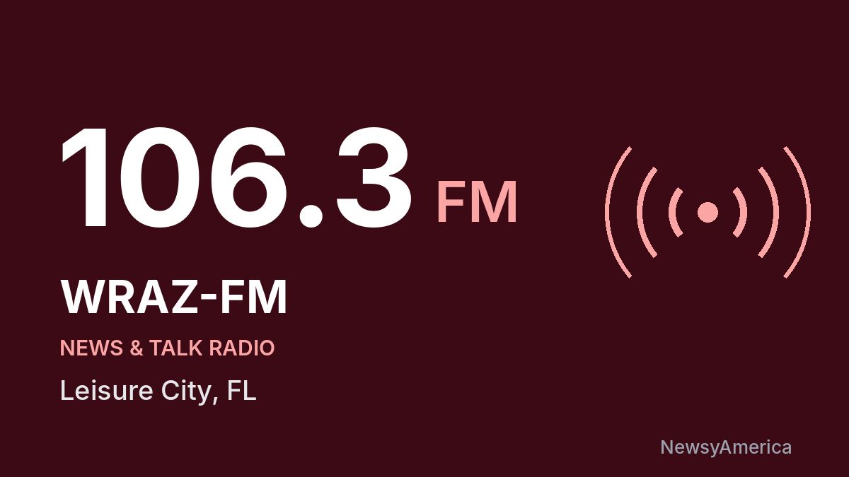 WRAZ-FM 106.3 FM – Leisure City