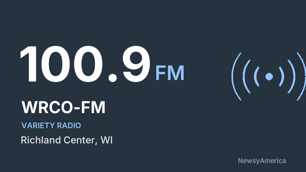WRCO-FM 100.9 FM – Richland Center