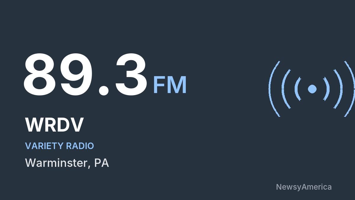 WRDV 89.3 FM – Warminster