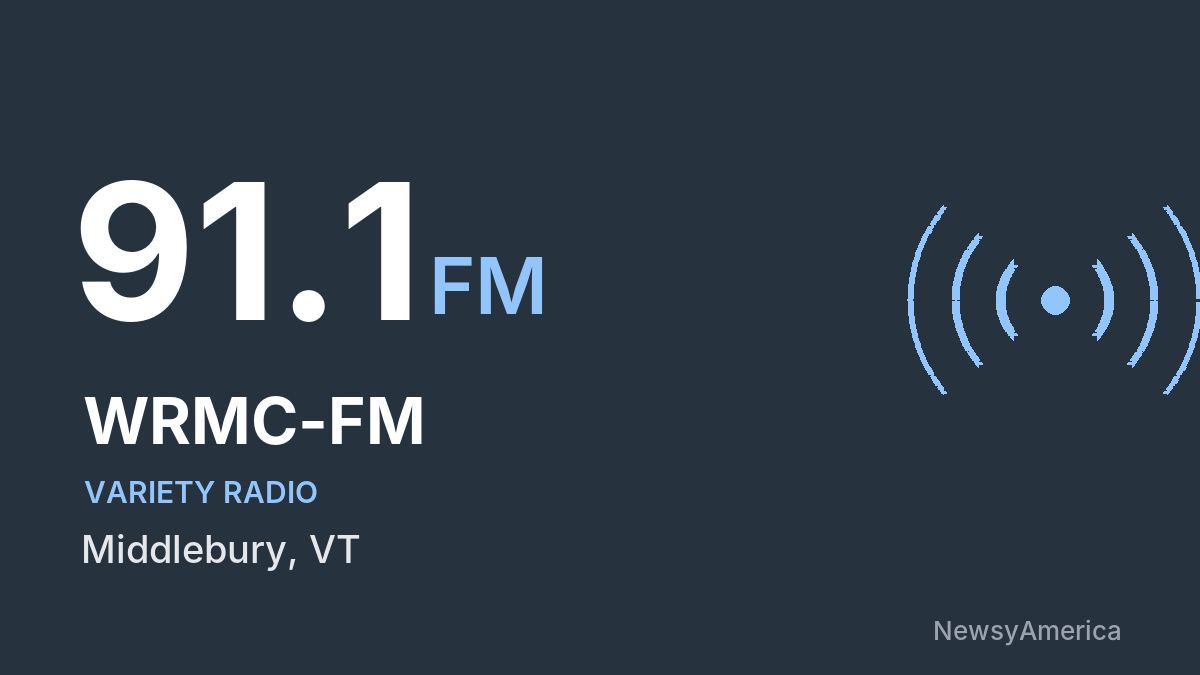 WRMC-FM 91.1 FM – Middlebury