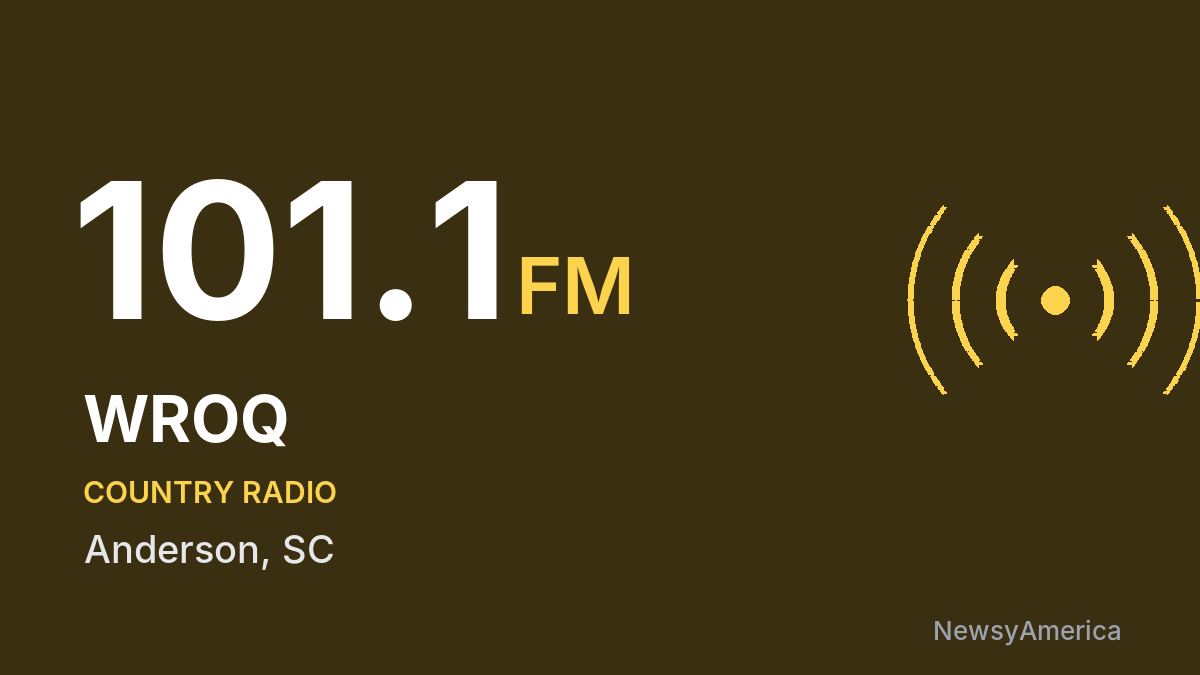 WROQ 101.1 FM – Anderson