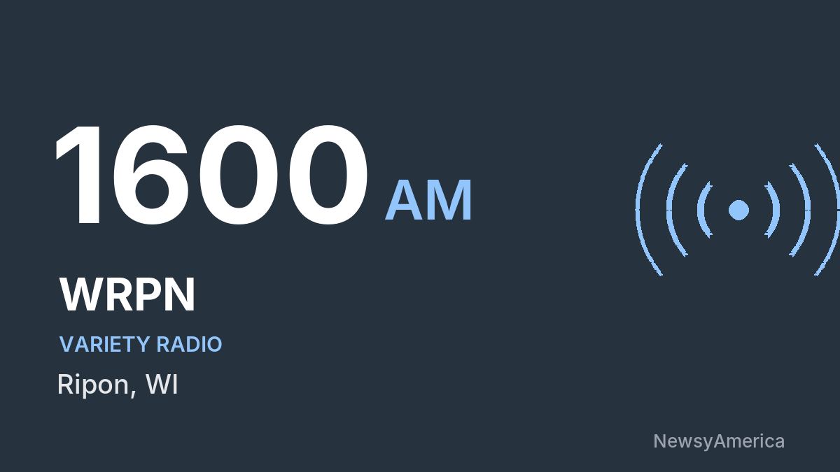WRPN 1600 AM – Ripon