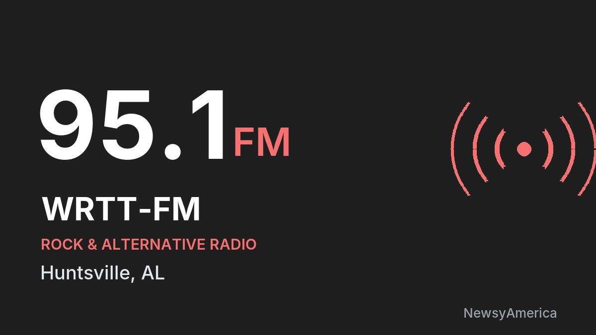 WRTT-FM 95.1 FM – Huntsville