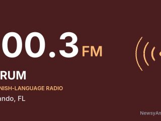 WRUM 100.3 FM, Orlando, FL