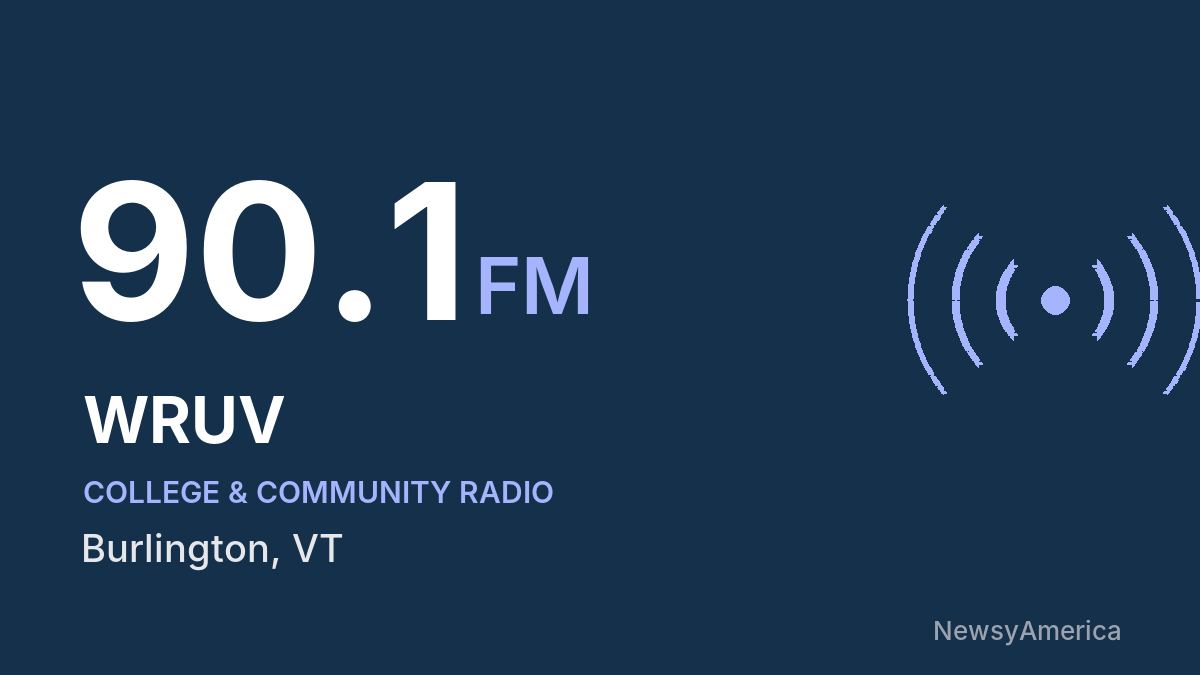 WRUV 90.1 FM – Burlington