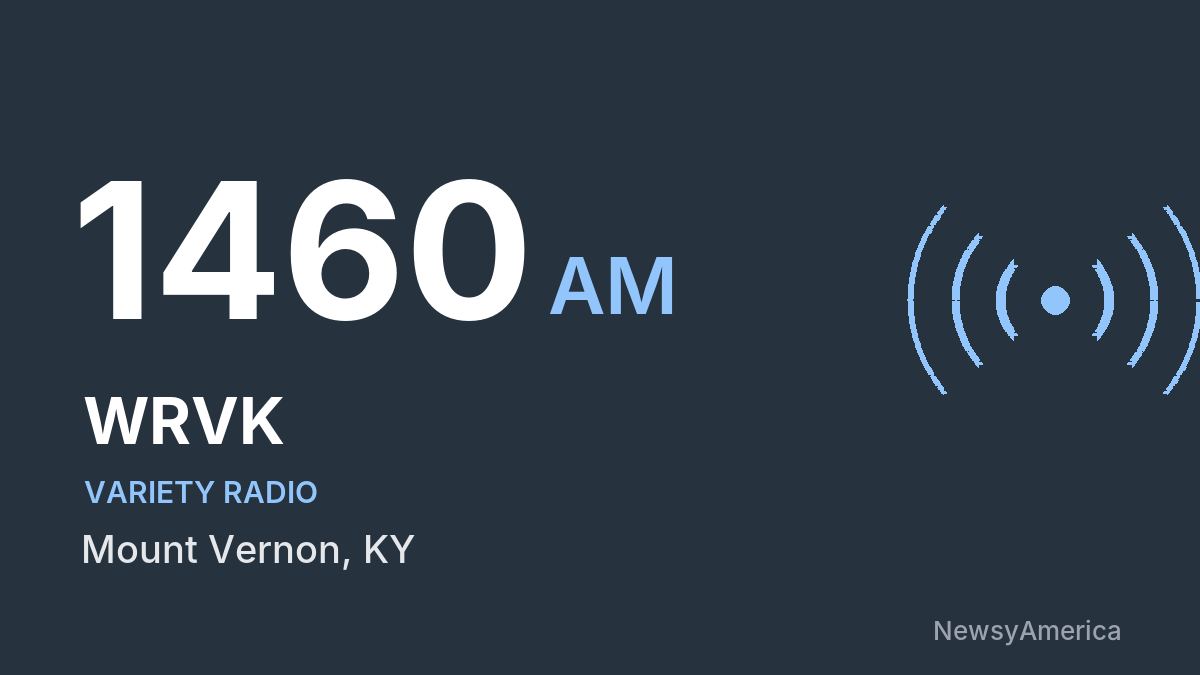 WRVK 1460 AM – Mount Vernon