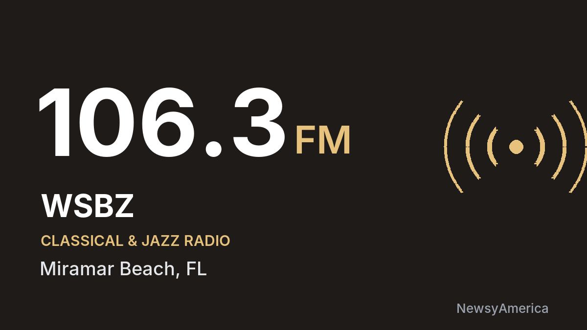 WSBZ 106.3 FM – Miramar Beach