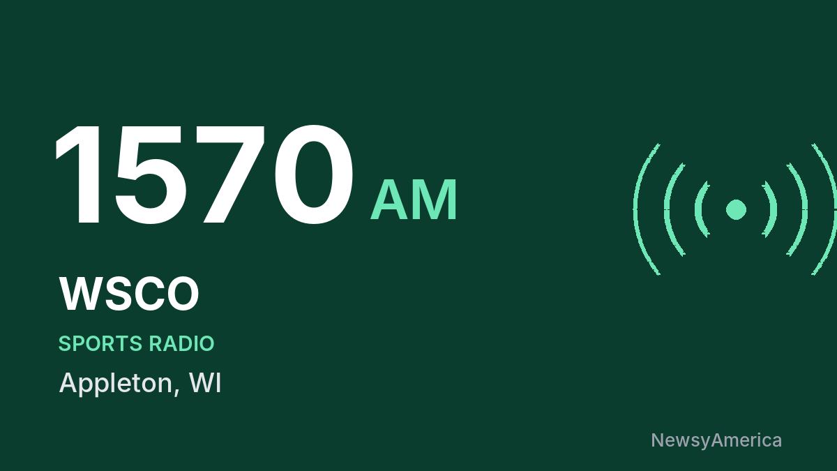 WSCO 1570 AM – Appleton