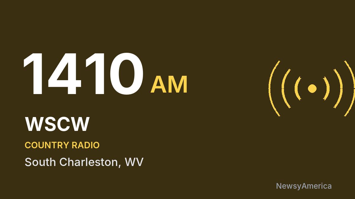 WSCW 1410 AM – South Charleston