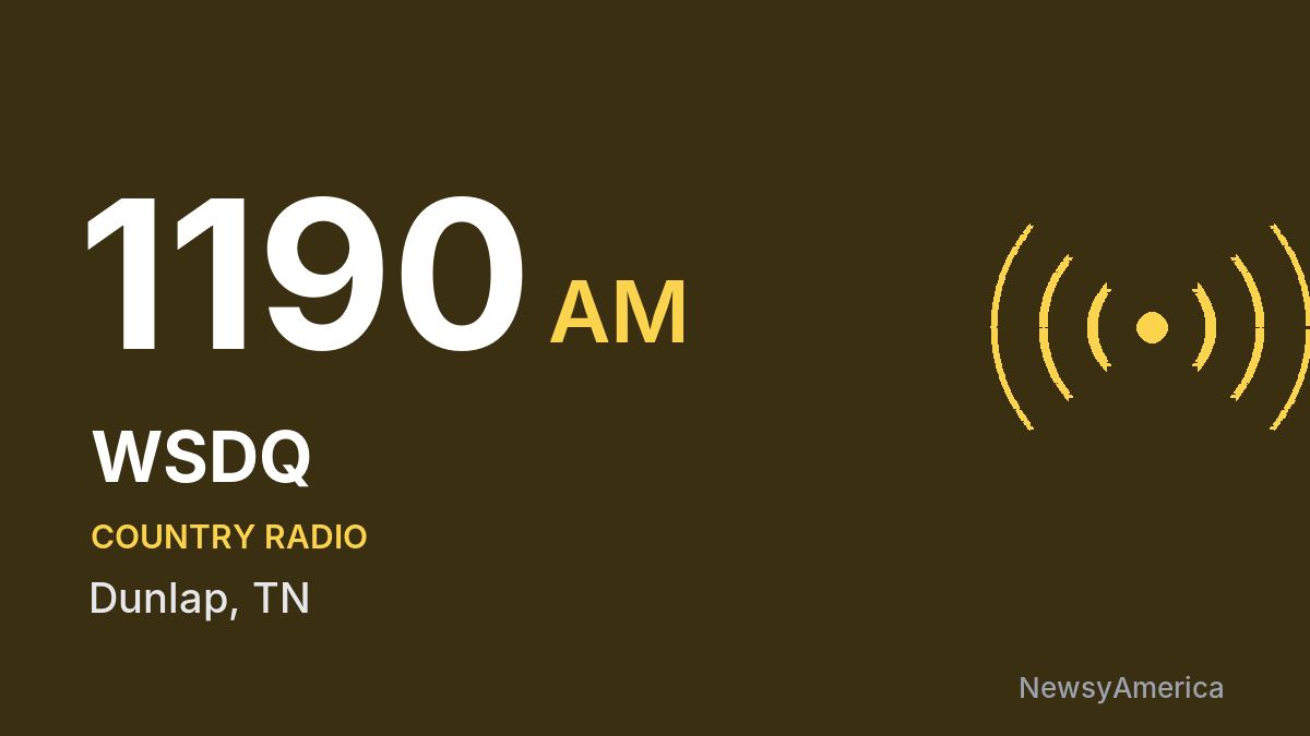 WSDQ 1190 AM – Dunlap