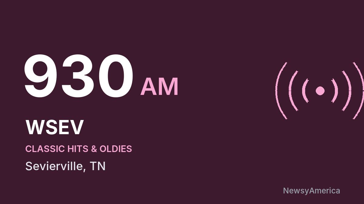 WSEV 930 AM – Sevierville