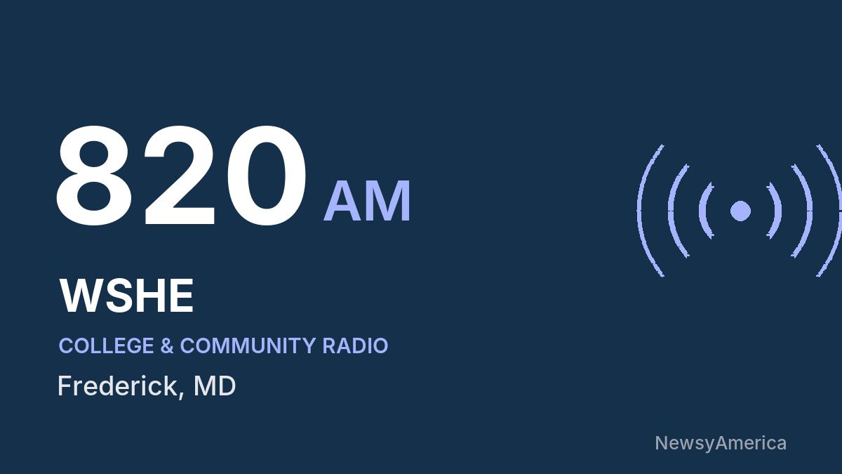 WSHE 820 AM – Frederick