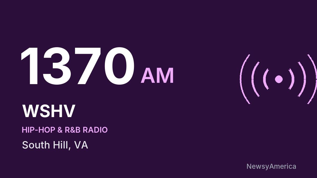 WSHV 1370 AM – South Hill