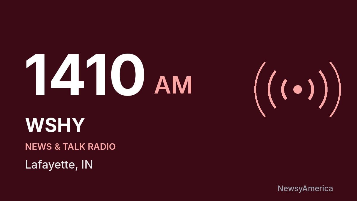 WSHY 1410 AM – Lafayette