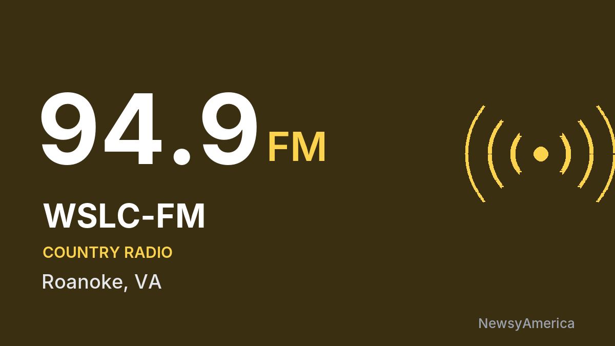 WSLC-FM 94.9 FM – Roanoke