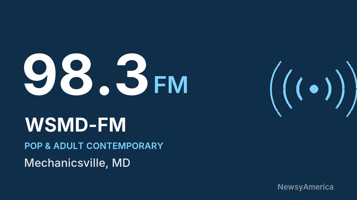 WSMD-FM 98.3 FM – Mechanicsville