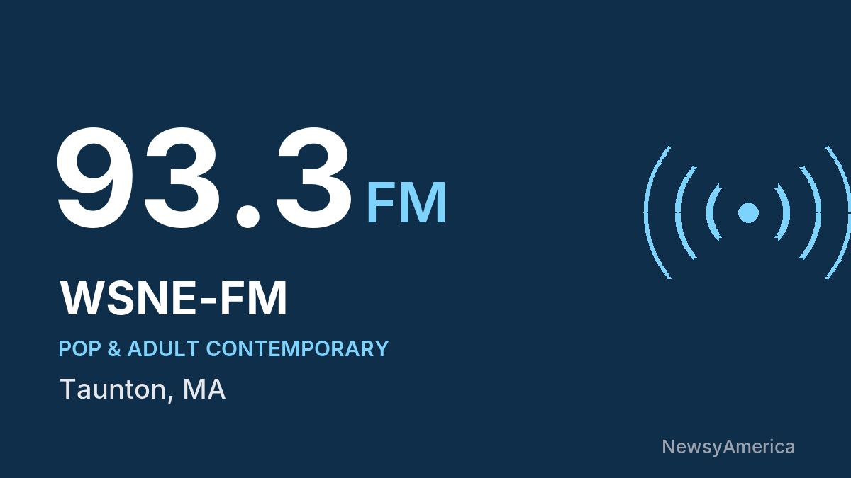 WSNE-FM 93.3 FM – Taunton