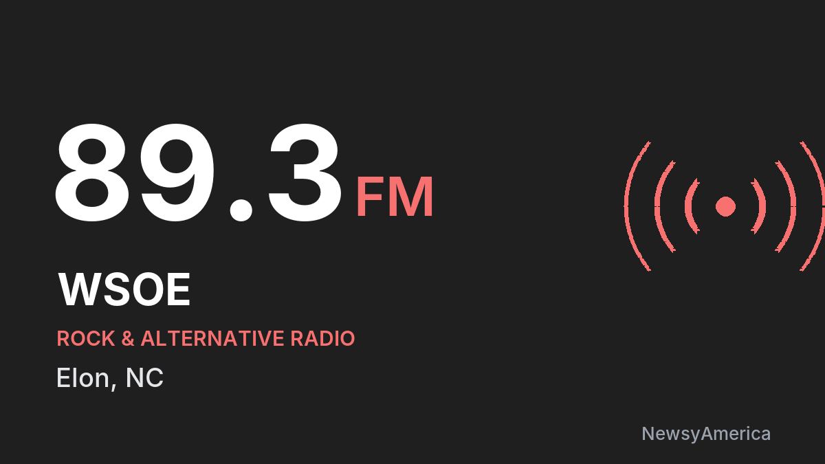 WSOE 89.3 FM – Elon