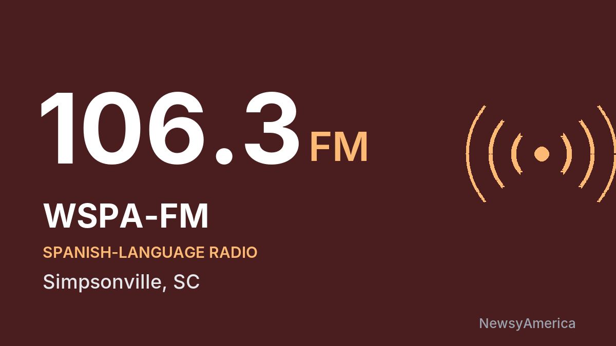WSPA-FM 106.3 FM – Simpsonville