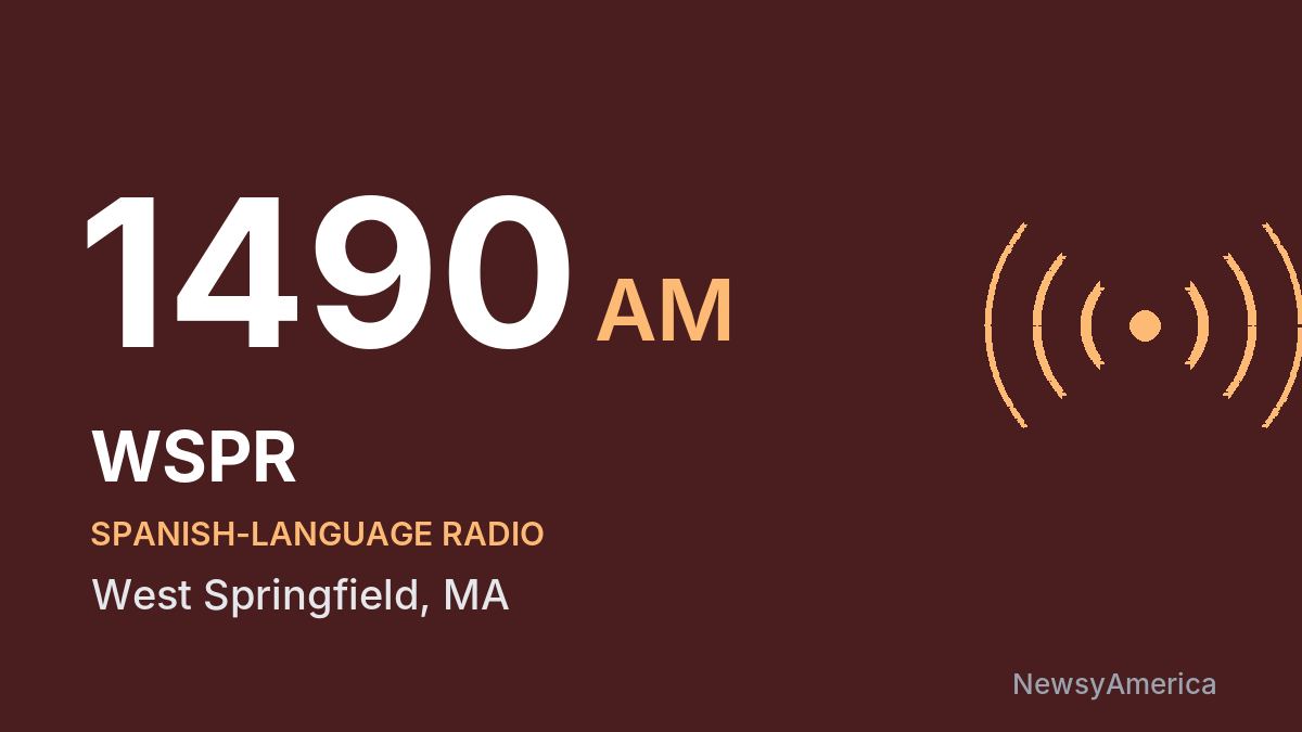 WSPR 1490 AM – West Springfield