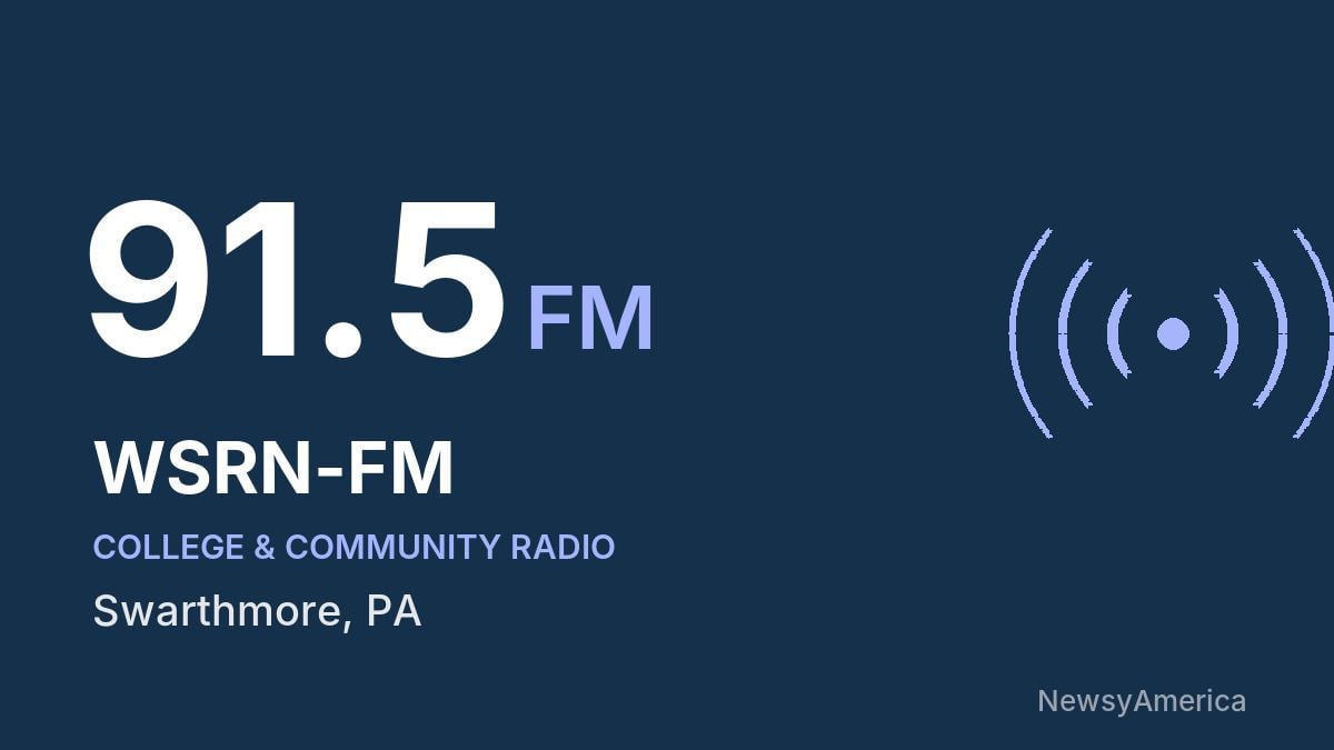 WSRN-FM 91.5 FM – Swarthmore