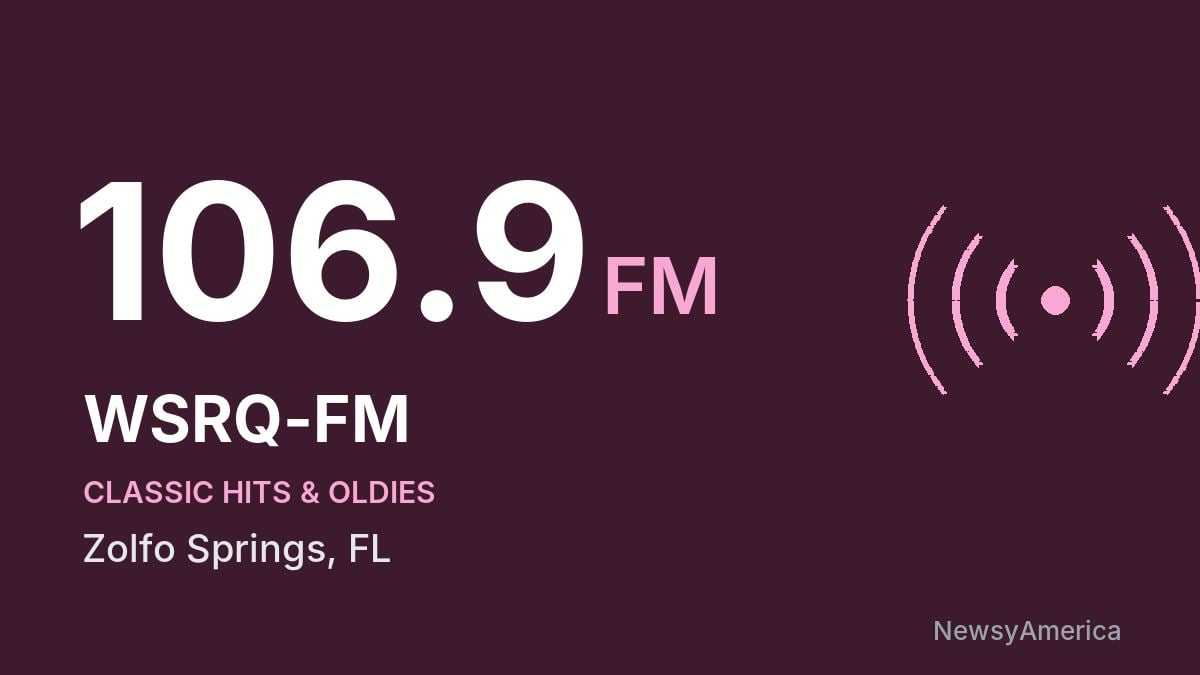 WSRQ-FM 106.9 FM – Zolfo Springs