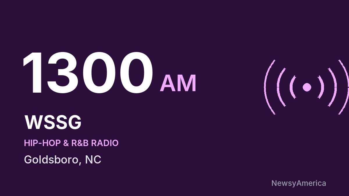 WSSG 1300 AM – Goldsboro
