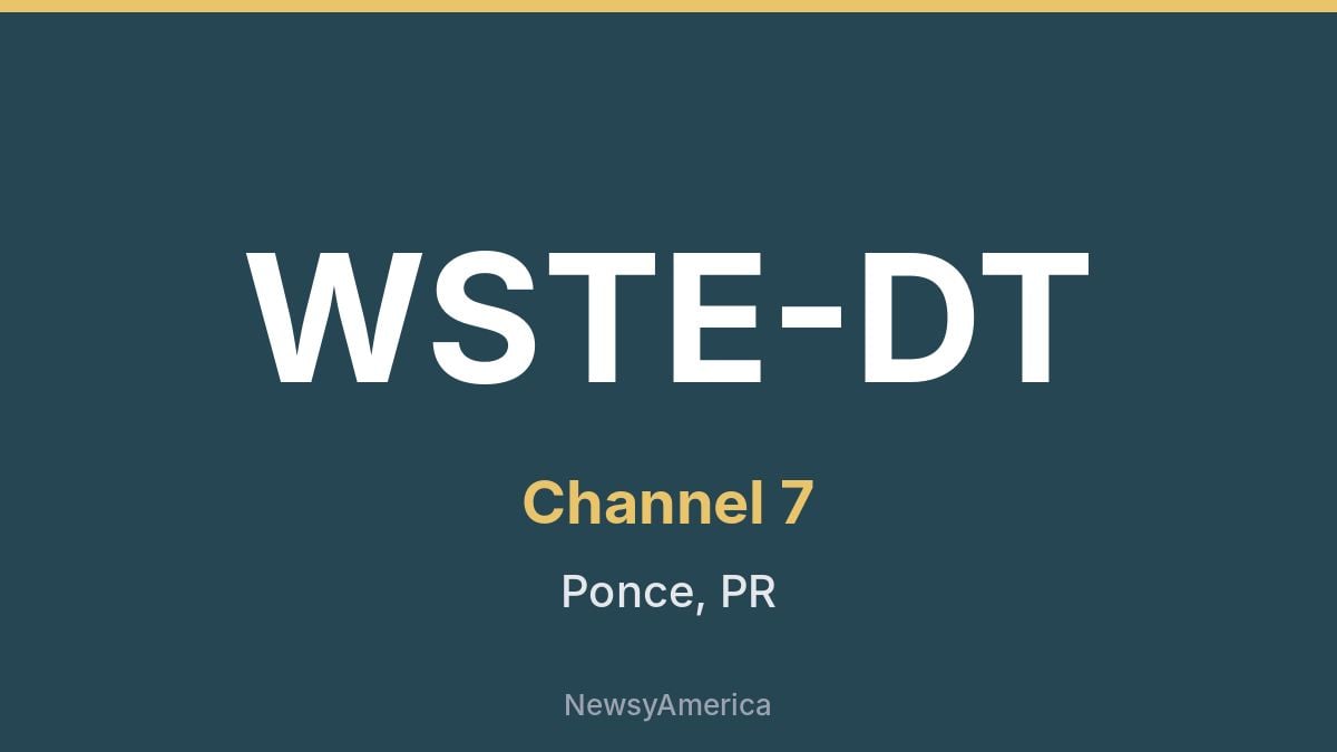 WSTE-DT – Channel 7 Ponce