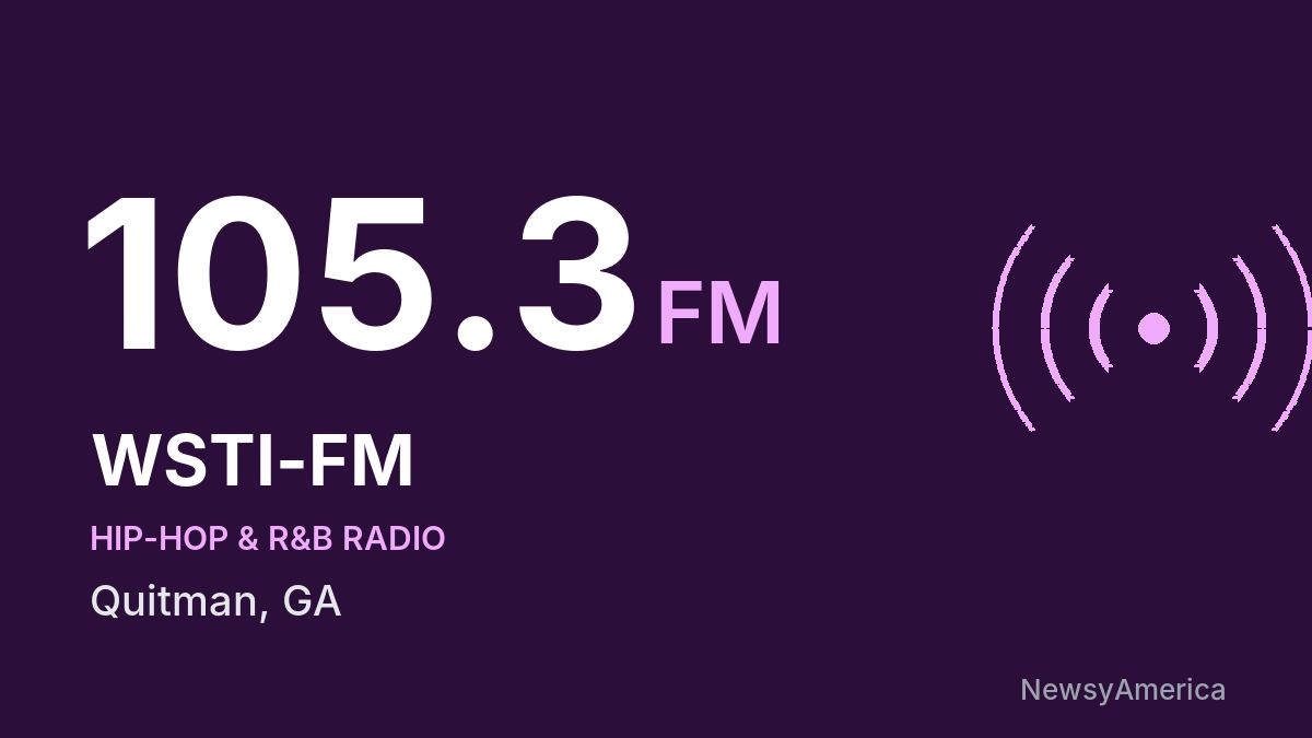 WSTI-FM 105.3 FM – Quitman